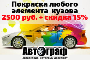 Акция на кузовной ремонт в автосервисе "Автограф"