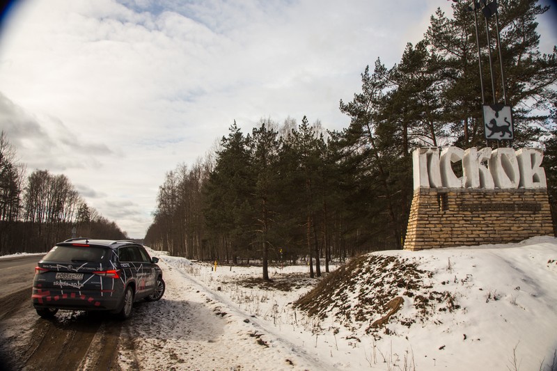Испытание Skoda белорусскими дорогами