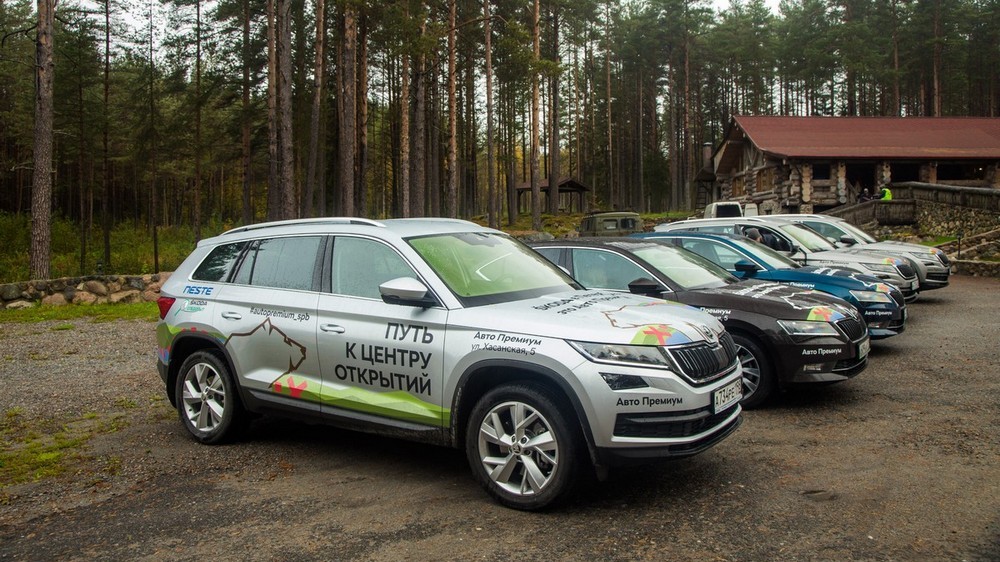 Поиск петроглифов на автомобилях Skoda