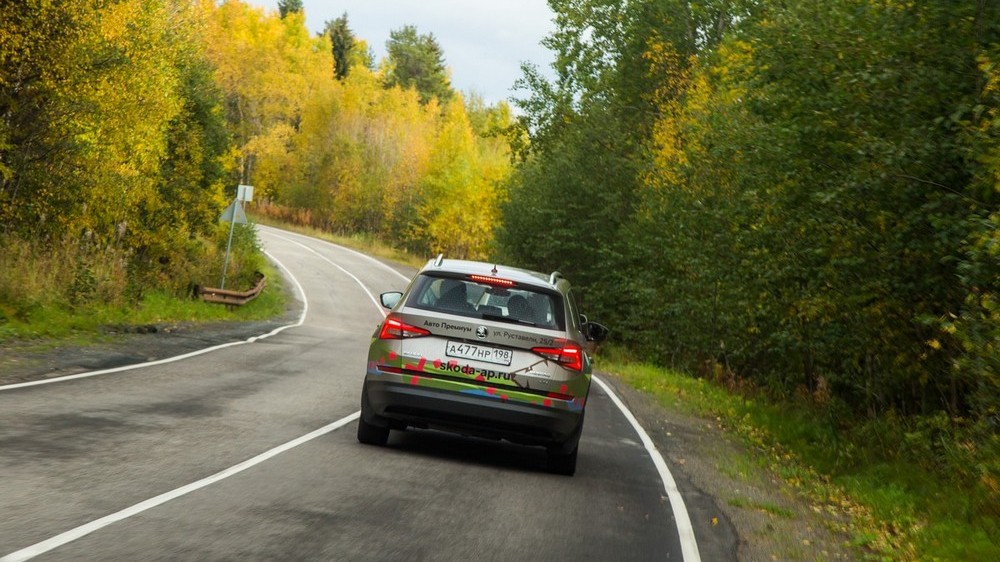 Поиск петроглифов на автомобилях Skoda