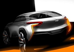 Hyundai покажет дизайн новых моделей на концепт-кроссовере