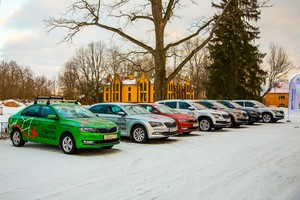 Испытание Skoda белорусскими дорогами