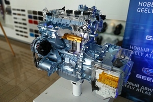 Для Geely Atlas представили новый турбо-мотор 1.8 TD