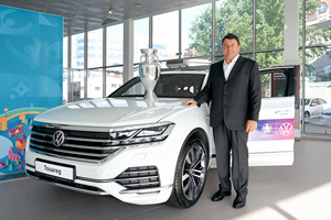 Volkswagen при участии Сигма Моторс сопровождает Трофи-тур EURO 2020TM в Санкт-Петербурге